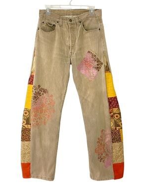Vintage Levi’s 501 Custom Jeans OOAK Waist 29 Womens size 8 Medium Levis Denim